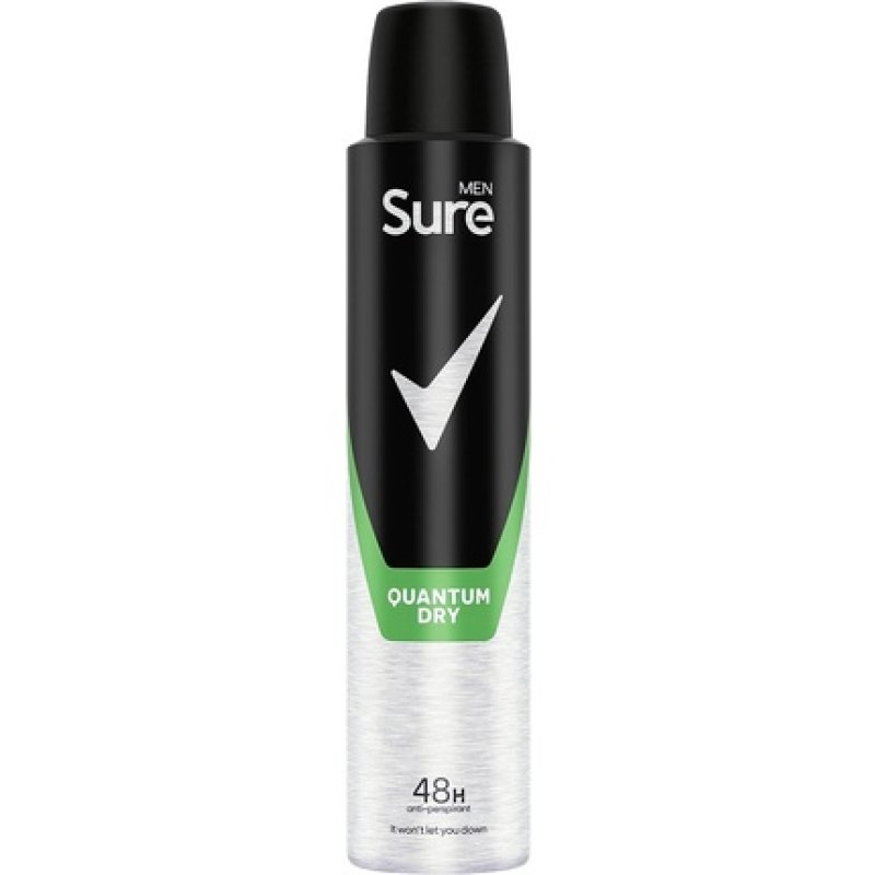 Sure Men Quantum Dry Anti-Perspirant Aerosol Deodorant for Men 200ml