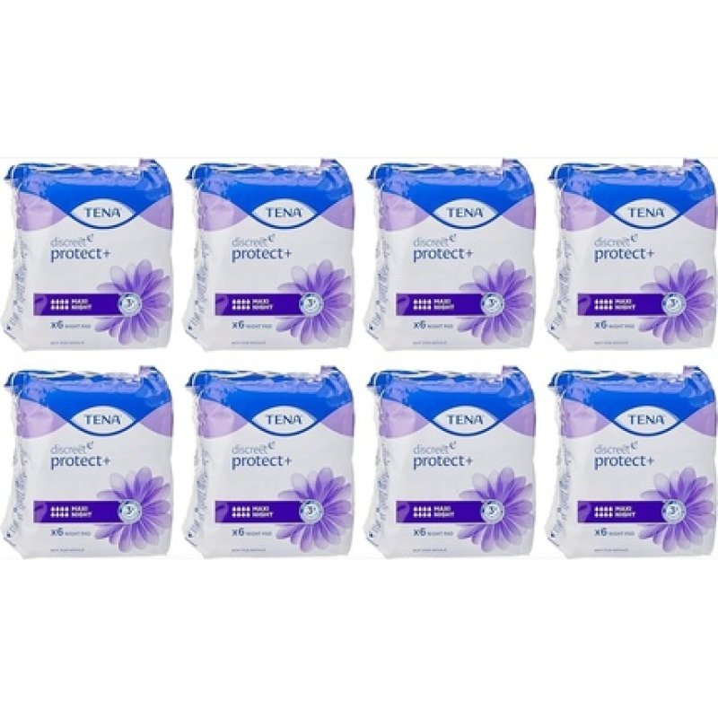 Tena Lady Discreet Maxi Night Incontinence Pads for Women