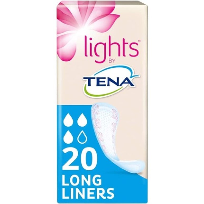 Tena Lights Long Liner Pads 20 Pieces