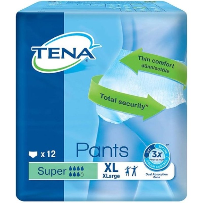TENA Unisex Super X Large Pants 12 XL