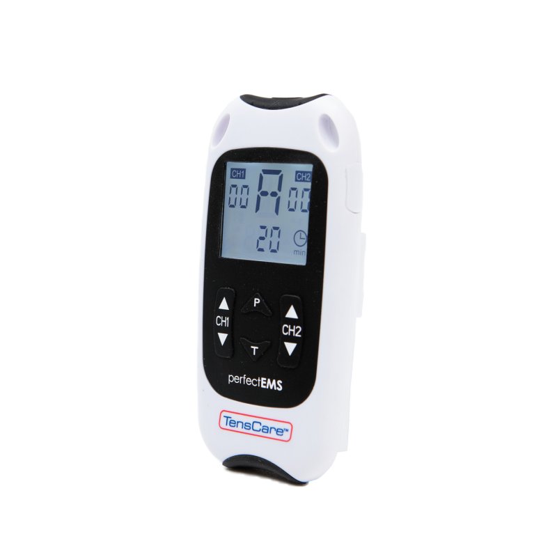 TensCare Perfect EMS stimulateur musculaire électronique Plaque d'autocollants Noir, Blanc