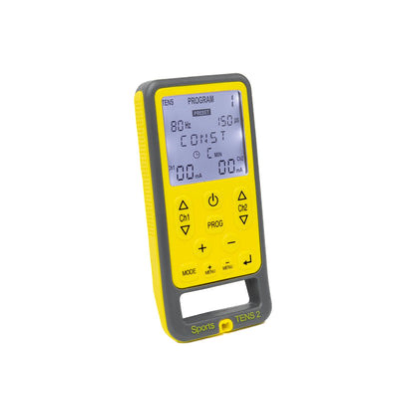 TensCare Sport Tens 2 electronic muscle stimulator Sticker plate Grey, Yellow