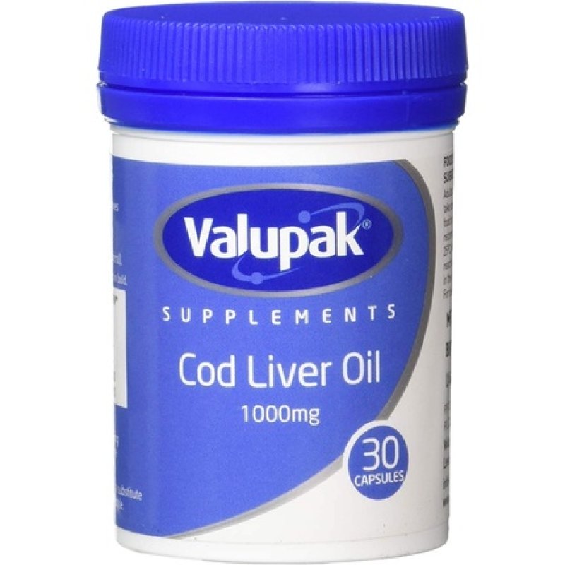 Valupak High Strength Cod Liver Oil Capsules 1000mg 30 Capsules