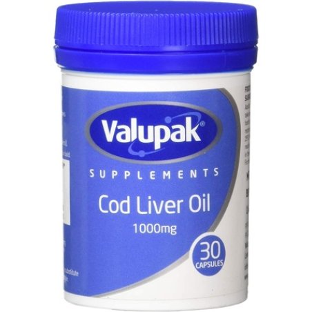 Valupak High Strength Cod Liver Oil Capsules 1000mg 30 Capsules