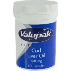 BR Pharmaceuticals Limited Valupak Cod Liver Oil Capsules 400mg 60 Capsules