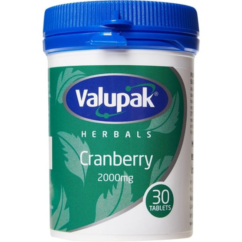 Valupak Cranberry 2000mg Tablets 30's