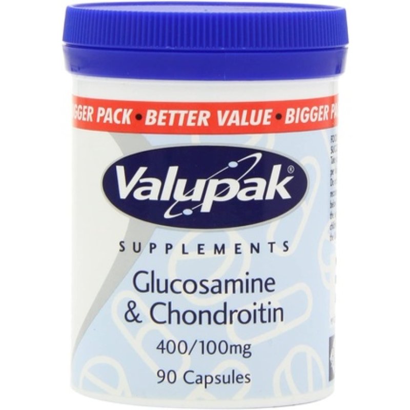 Valupak Glucosamine & Chondroitin 328-0229, 100g 90 Capsules