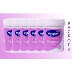 Valupak Magnesium 187.5mg Tablets 30 Tablets
