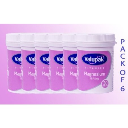Valupak Magnesium 187.5mg Tablets 30 Tablets