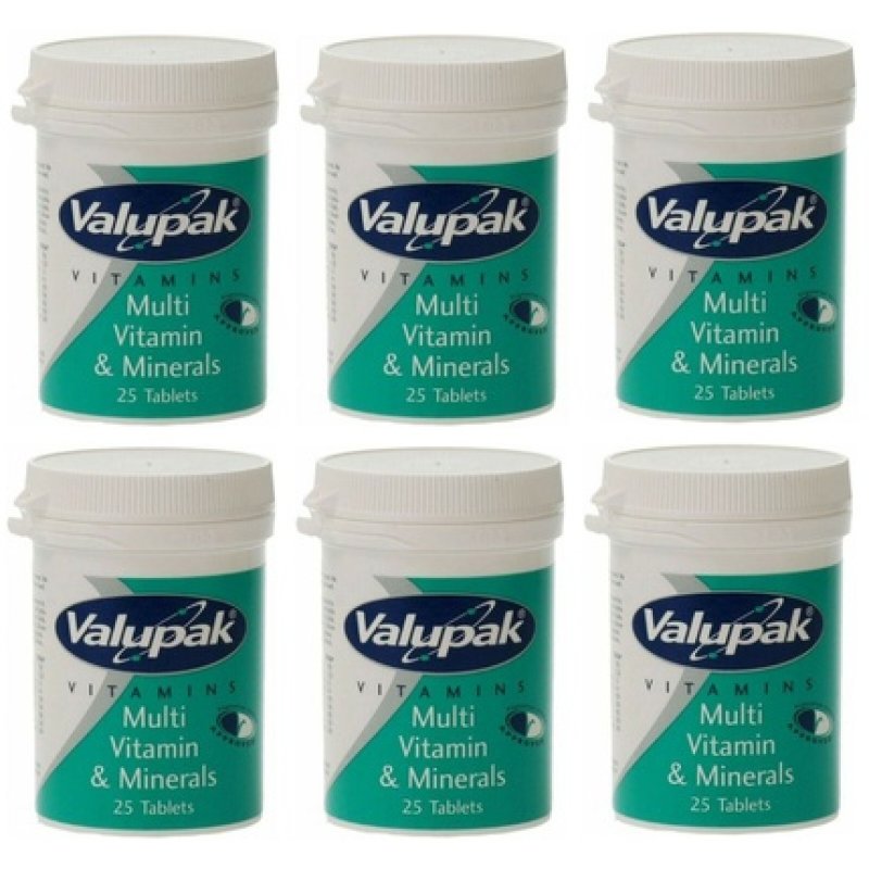 Valupak Multivitamin & Mineral 25 Tablets
