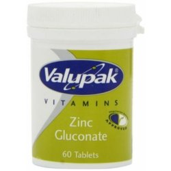 Valupak Zinc Gluconate Tablets 10mg 60 Tablets