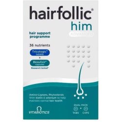 Vitabiotics Hairfollic Man Advanced Capsules 60 Count