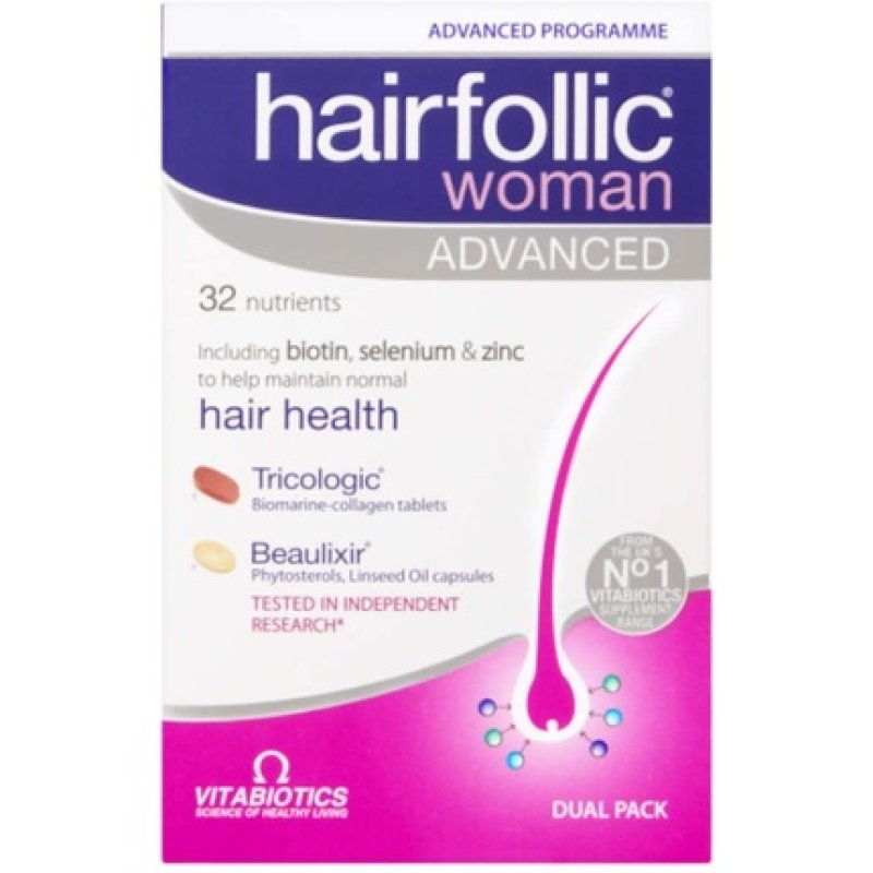 Vitabiotics Hairfollic Her Advanced Capsules 60 Count