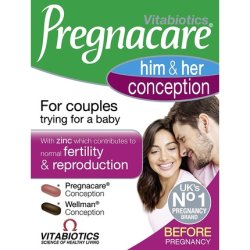 Vitabiotics Pregnacare His and Her Conception Tablets 60 Count