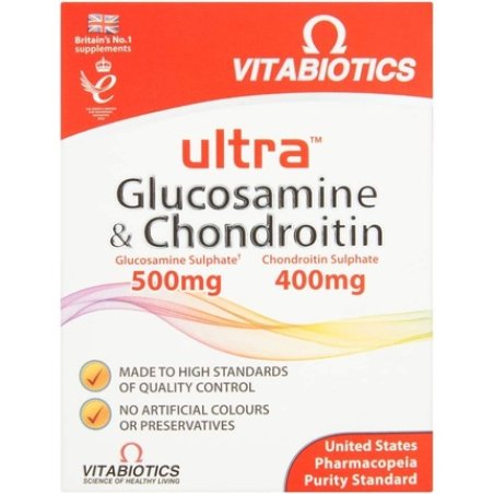 Vitabiotics Ultra Glucosamine and Chondroitin 60 Tablets