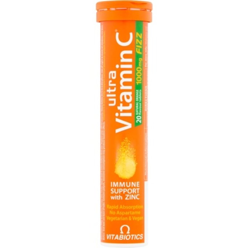 Vitamin C Effervescent Multivitamin Tablets with Zinc - 20 Tablets