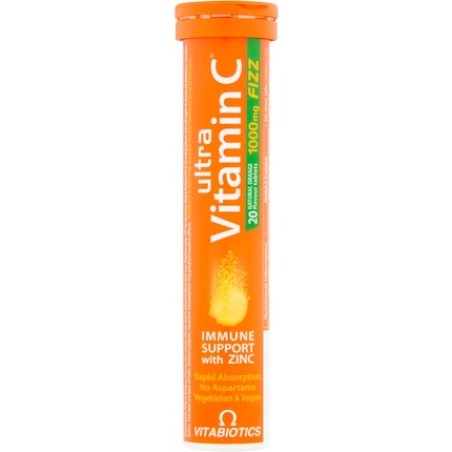 Vitamin C Effervescent Multivitamin Tablets with Zinc - 20 Tablets