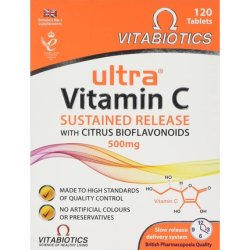 Ultra Vitamin C Sr and Bioflavonoid Tablets 120 Tablets