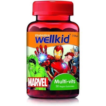 Vitabiotics Wellkid Marvel Multi Vitamin Gummies 50 Count