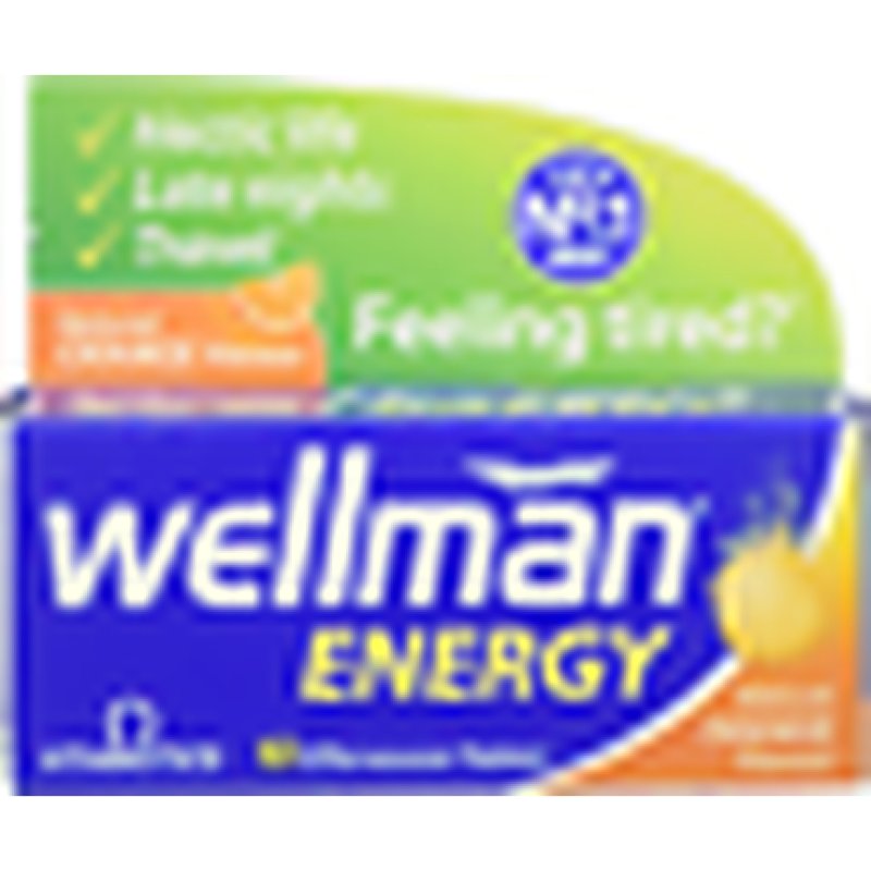Vitabiotics Wellman Energy Natural Orange Flavour 10 Effervescent Tablets