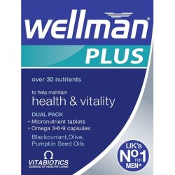 Vitabiotics Wellman Plus Omega 3 6 9 56 Capsules
