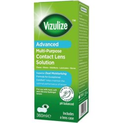 Vizulize All-in-One Cleaning Solution for All Contact Lenses 360ml