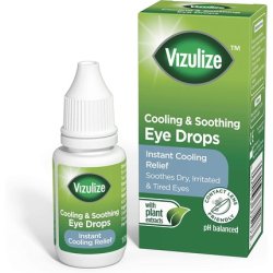 Vizulize Cooling and Soothing Eye Drops 10ml - Instant Relief for Dry, Irritated and Tired Eyes