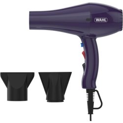 Wahl Ionic Style Hairdryer in Purple with Attachments Adjustable Temperature Three Heat Settings Two Speed Settings