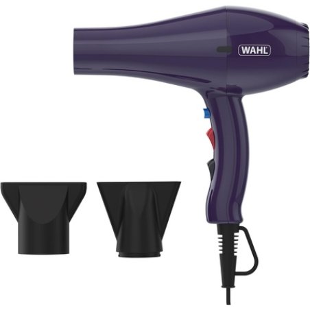 Wahl Ionic Style Hairdryer in Purple with Attachments Adjustable Temperature Three Heat Settings Two Speed Settings