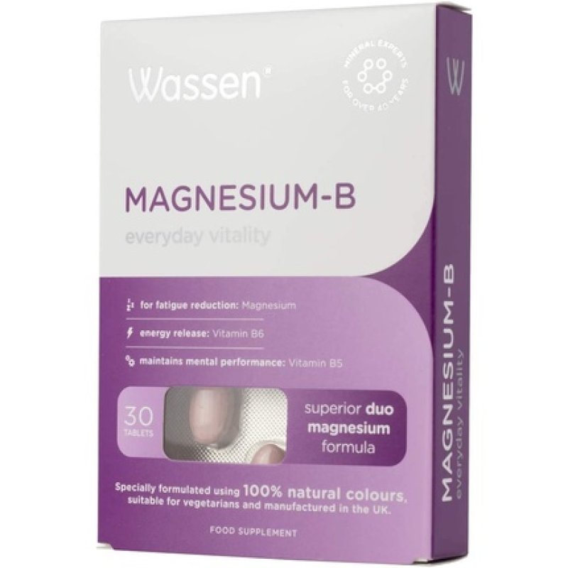 WASSEN INTERNATIONAL Magnesium-B 30 Tablets 200g
