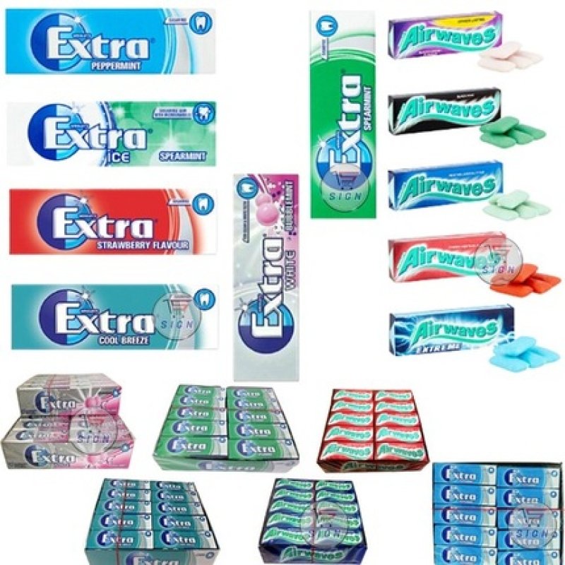 Wrigley's Extra Chewing Gum Fresh Storage Pack 10 Packs 30 Pieces Each Original Uk