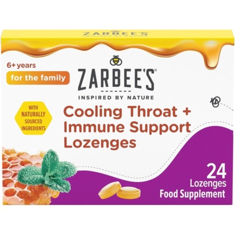 Zarbees Cooling Throat Immune Support Lozenges