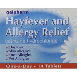 Galpharm Cetirizine Hayfever and Allergy Relief Tablets
