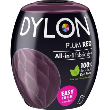 DYLON Washing Machine Fabric Dye Pod for Clothes and Soft Furnishings 350g Plum Red