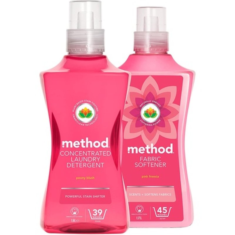 Method Concentrated Laundry Detergent Peony Blush, 39 Washes Fabric Softener