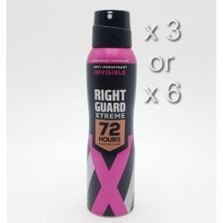 Rightguard Xtreme Women Invisible Aerosol 150 Milliliters