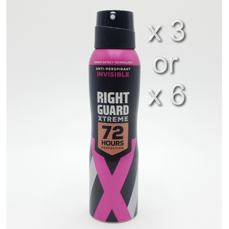 Rightguard Xtreme Women Invisible Aerosol 150 Milliliters
