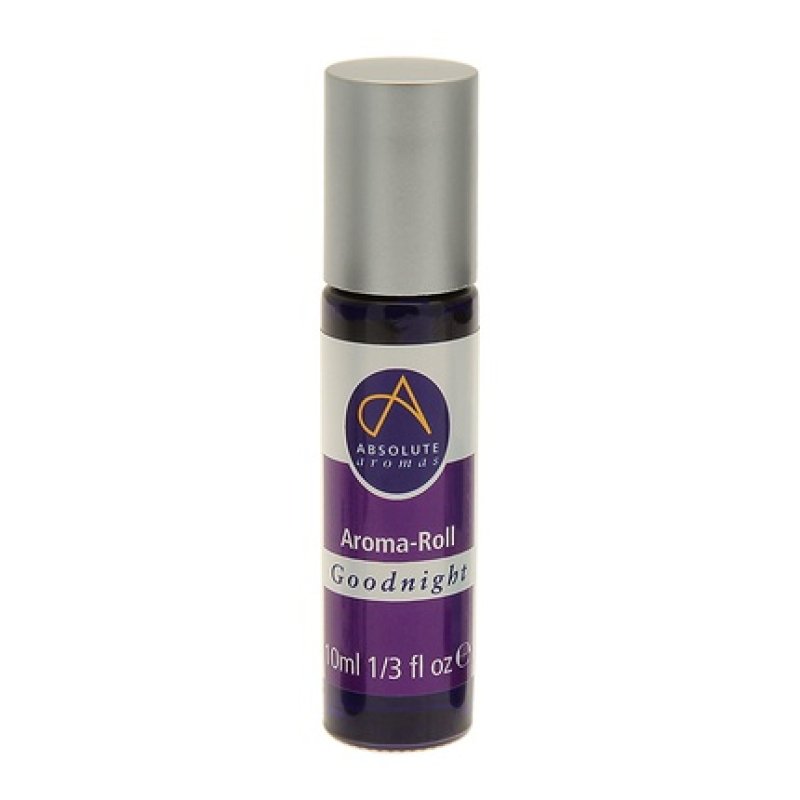 Absolute Aromas Goodnight Aroma Roller Ball with Lavender, Geranium, Bergamot and Marjoram Essential Oils - Natural