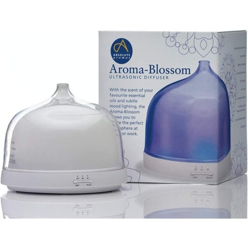 Absolute Aromas Aroma Blossom Ultrasonic Diffuser - Led Lights, Timer