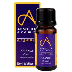 Absolute Aromas Organic Pure Orange Essential Oil 10ml
