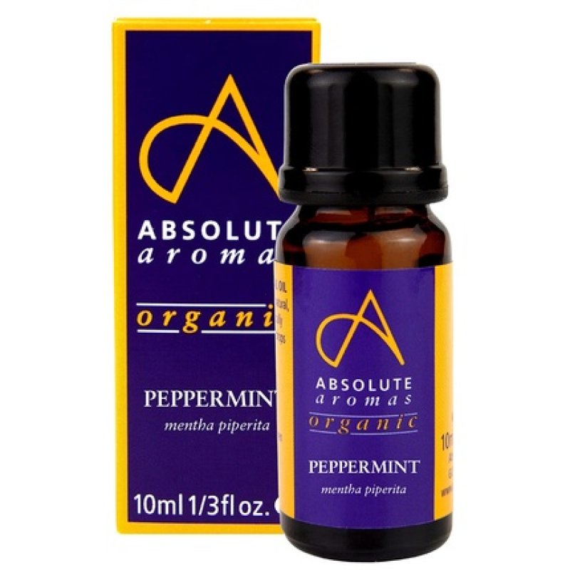 Absolute Aromas Organic Peppermint Essential Oil 10ml - Cooling, Refreshing and Clarifying
