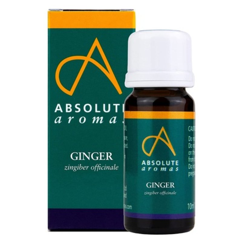 Absolute Aromas Ginger Essential Oil 10ml - 100% Pure, Natural, Undiluted, Vegan and Cruelty-Free
