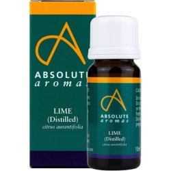 Absolute Aromas Distilled Lime Pure Essential Oil 10ml for Aromatherapy, Massage, and Diffusers