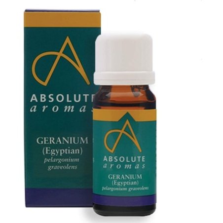 Absolute Aromas Egyptian Geranium Oil 10ml - 100% Pure, Natural, Undiluted, Vegan, Cruelty-Free