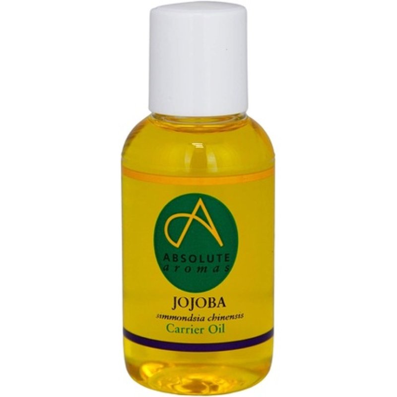Absolute Aromas BIO Jojoba Oil 50ml - Pure, Natural, Cold Pressed, Vegan and Cruelty-Free - Base Oil for Massages and