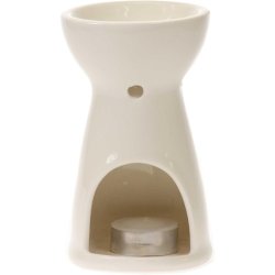 Absolute Aromas Ceramic White Oil Burner To Be Used With Tealight Candle For
