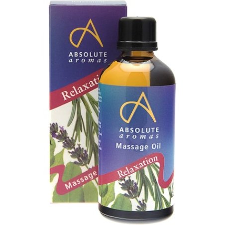 Absolute Aromas Relaxation Bath and Massage Oil 100ml - Pure Essential Oils of Lavender, Chamomile, and Bergamot in