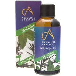 Absolute Aromas Mobility Bath & Massage Oil 100ml with Peppermint, Rosemary, and Eucalyptus Essential Oils - Packaged