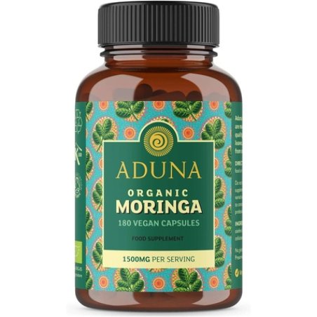 Aduna Pure Moringa Capsules 1500mg 180 Vegan Certified Organic High Strength Nutrient Rich Supplement for Breastfeeding