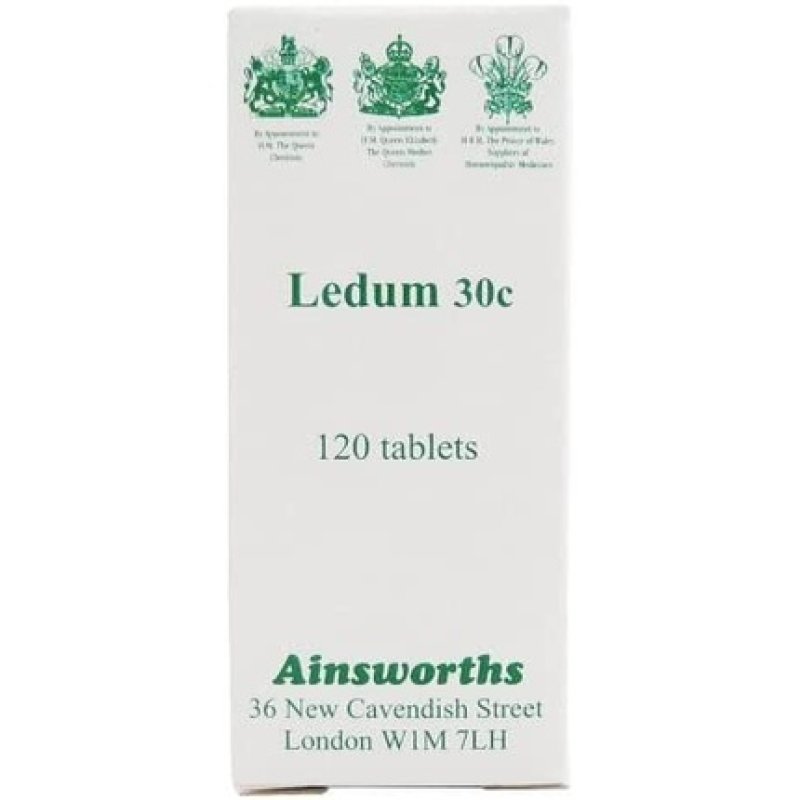 Ainsworths Ledum Homoeopathic Remedy 30C 120 Tablets